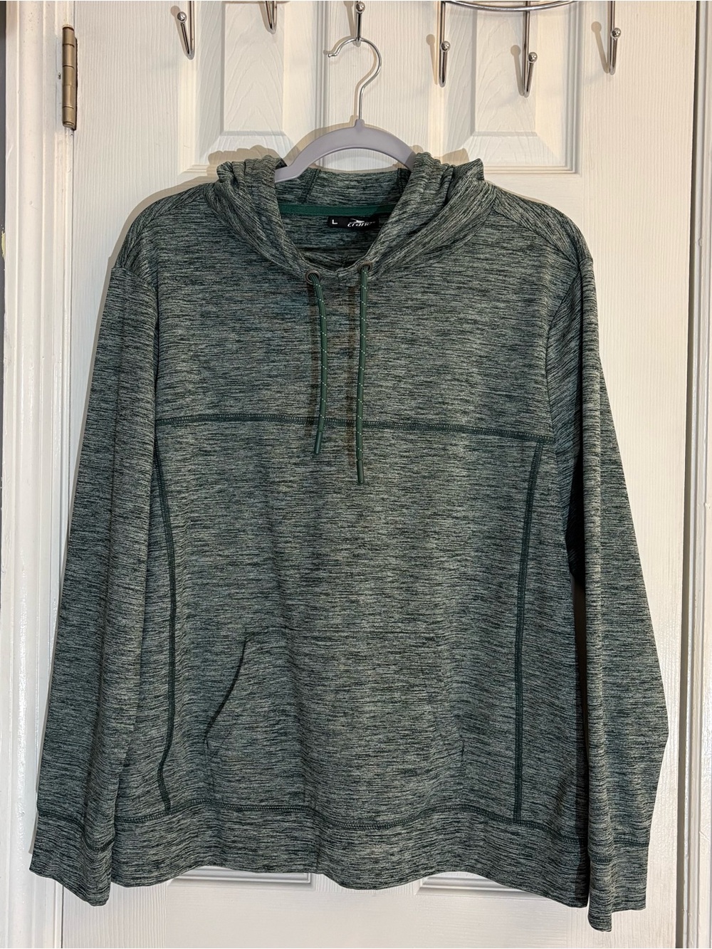 Crane Green Space Dye Hoodie Sweatshirt - Size L (12-14)